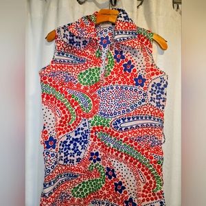 Vintage 1960s sleeveless top size Med